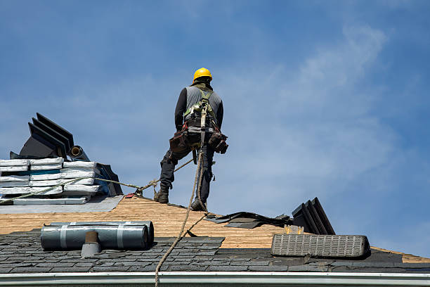 Professional Roofing technician working in Martinsville, NJ